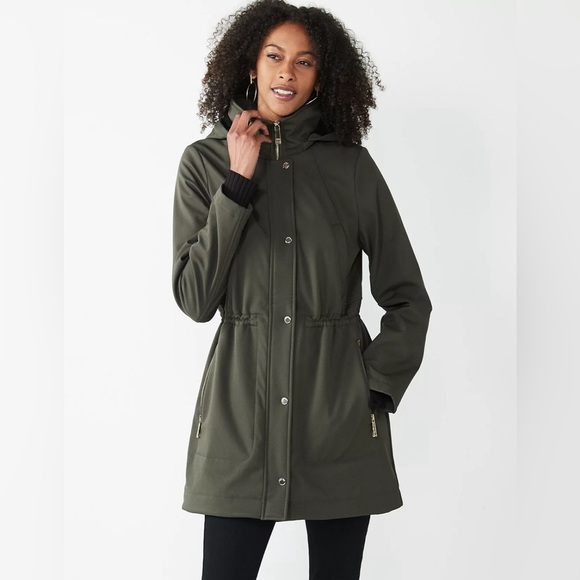 Nine West Green Anorak Hooded Parka Jacket - Picture 1 of 7